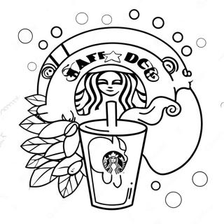 Pagina Para Colorir De Copo De Cafe Fofo Do Starbucks 23494-21708