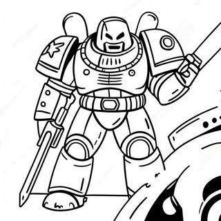 Pagina Para Colorir Da Armadura De Batalha Do Space Marine 23504-21542