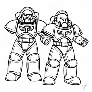 Pagina Para Colorir Da Armadura De Batalha Do Space Marine 23504-21543