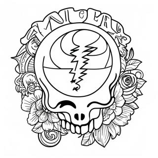 Pagina Para Colorir Do Logo Do Grateful Dead 23513-21547