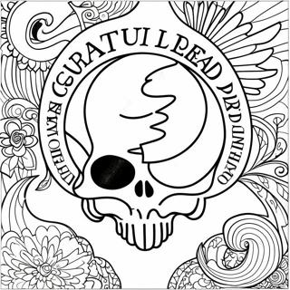 Pagina Para Colorir Do Logo Do Grateful Dead 23513-21717