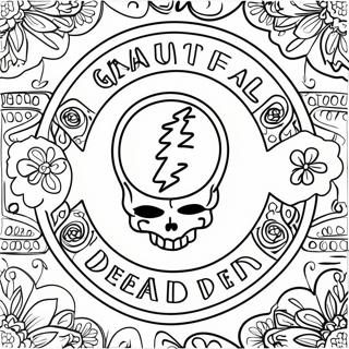 Pagina Para Colorir Do Logo Do Grateful Dead 23513-21720