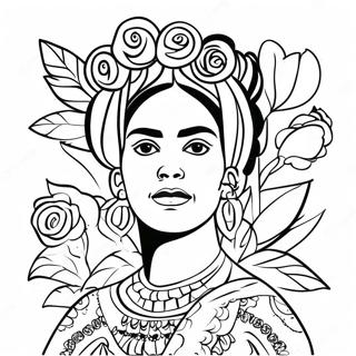 Pagina Para Colorir De Frida Kahlo 2351-1922