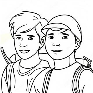 Pagina Para Colorir Da Aventura Do Sam E Colby 23544-21748