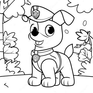 Paw Patrol Ação De Graças Páginas Para Colorir