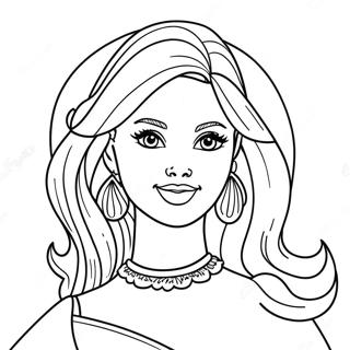 Pagina Para Colorir Da Barbie Fashionista 23564-21589