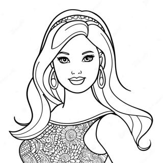 Pagina Para Colorir Da Barbie Fashionista 23564-21592