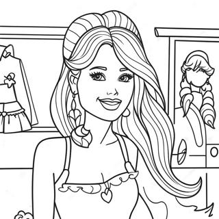 Pagina Para Colorir Da Barbie Fashionista 23564-21761