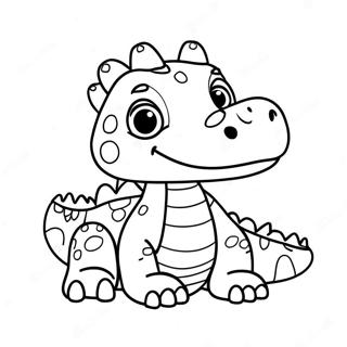 Pagina Para Colorir De Bebe Crocodilo Fofo 23614-21802