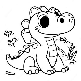 Pagina Para Colorir De Bebe Crocodilo Fofo 23614-21804