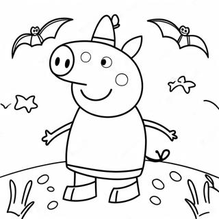 Peppa Pig Halloween Páginas Para Colorir