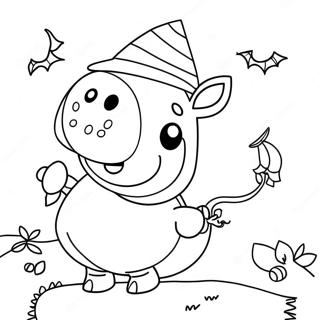 Pagina Para Colorir De Peppa Pig De Halloween 23643-21822