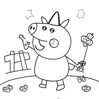 Pagina Para Colorir De Peppa Pig De Halloween 23643-21823