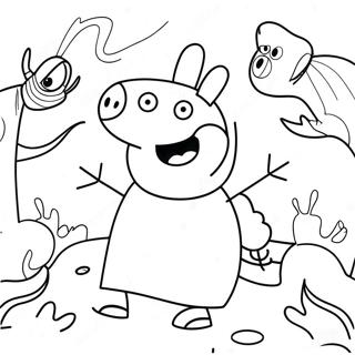 Pagina Para Colorir De Peppa Pig Assustadora Com Fantasmas 23644-21825