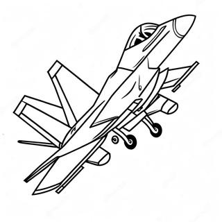 Pagina Para Colorir Do F18 Fighter Jet Em Voo 23664-21841