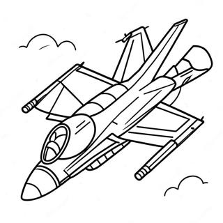 Pagina Para Colorir Do F18 Fighter Jet Em Voo 23664-21844