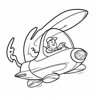 Pagina Para Colorir Do Carro Voador Do George Jetson 23674-21850