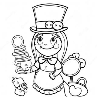 Pagina Para Colorir Da Alice No Pais Das Maravilhas Steampunk 23723-21886