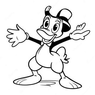 Paginas Para Colorir Do Pato Daffy Em Uma Pose Engracada 23814-21963