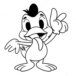 Paginas Para Colorir Do Pato Daffy Em Uma Pose Engracada 23814-21964