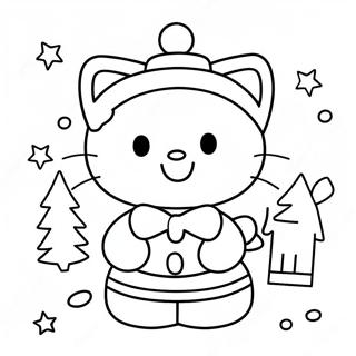 Paginas Para Colorir Do Natal Da Hello Kitty 23873-22006