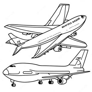 Pagina Para Colorir Do Aviao 747 23893-22024