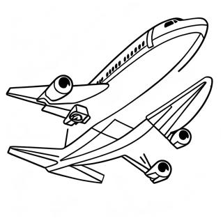 Pagina Para Colorir Do Aviao 747 Em Voo 23894-22026