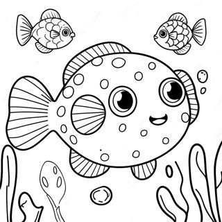 Pagina Para Colorir Do Peixe Globo Fofo Debaixo Dagua 23904-22036