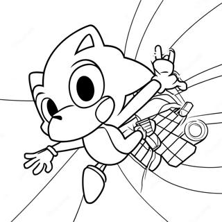 Sonic Homem-Aranha Páginas Para Colorir