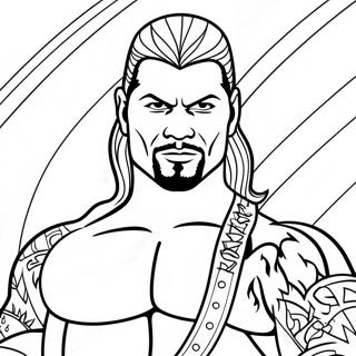 Pagina Para Colorir Do Lutador Da Wwe Em Fantasia Colorida 23954-22075