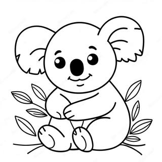 Pagina Para Colorir Urso Coala Fofo 24004-22113