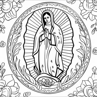 Nossa Senhora De Guadalupe Páginas Para Colorir