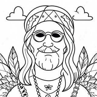 Pagina Para Colorir Hippie Stoner 24033-22133