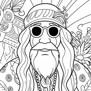 Pagina Para Colorir Hippie Stoner 24033-22135