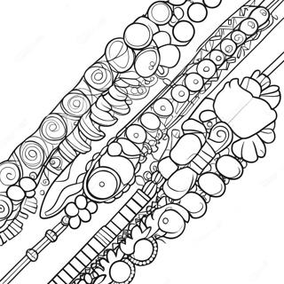 Pagina Para Colorir De Pulseira De Amizade Com Contas 24064-22164