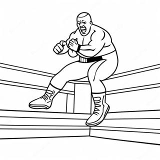 Pagina Para Colorir Do Lutador Da Wwe Pulando Em Cima Do Oponente 24104-22193