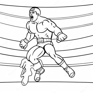 Pagina Para Colorir Do Lutador Da Wwe Pulando Em Cima Do Oponente 24104-22196