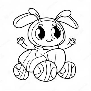 Pagina Para Colorir Do Adoravel Personagem Buggy Huggy 24135-22211