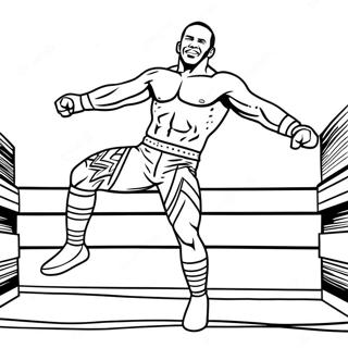 Pagina Para Colorir Conecte Os Pontos Lutador Wwe Pulando 2422-1981