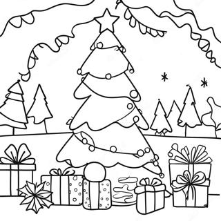 Pagina Para Colorir De Arvore De Natal Festiva 24235-22291