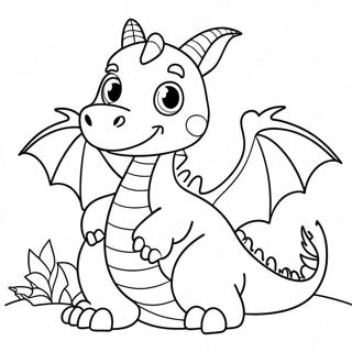 Pagina Para Colorir De Dragao Fofo 24254-22302