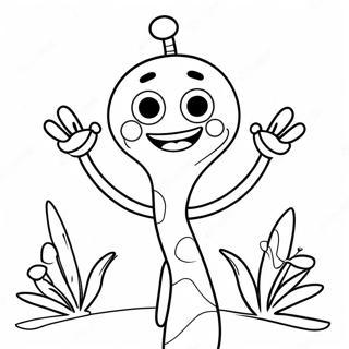 Pagina Para Colorir Do Forky Feliz Com Um Sorriso 24315-22353