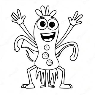 Pagina Para Colorir Do Forky Feliz Com Um Sorriso 24315-22355