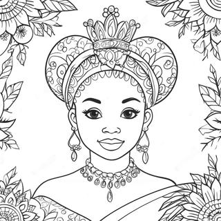 Pagina Para Colorir Da Princesa Negra 24324-22359