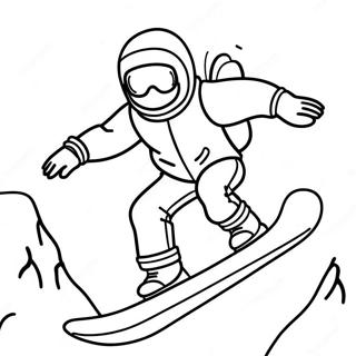 Snowboard Páginas Para Colorir