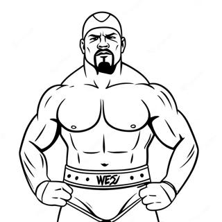 Pagina Para Colorir Do Lutador Da Wwe Em Acao 24355-22388