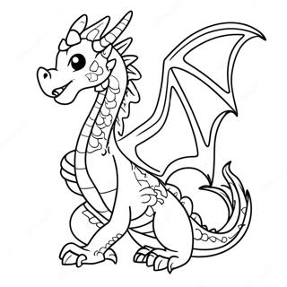 Pagina Para Colorir Dragao De Fogo Majestoso Voando 24435-22451