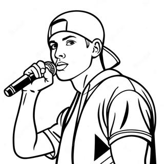 Pagina Para Colorir Eminem Com Microfone 24535-22531