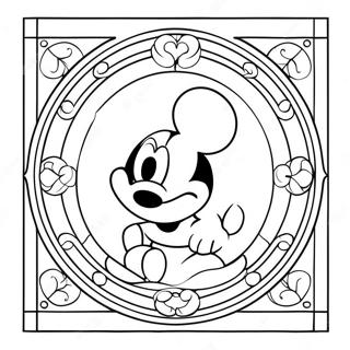 Pagina Para Colorir Vidro Colorido Da Disney 24544-22536