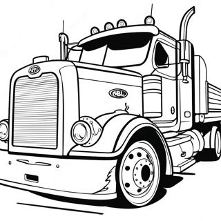 Pagina Para Colorir De Caminhao Peterbilt Vintage 24585-22571